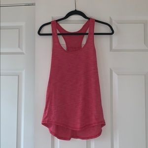Lululemon Red slit back tank